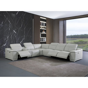 Rizzo heights leather on sale power reclining sectional